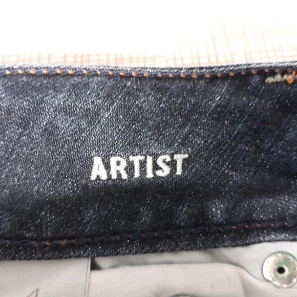 American Eagle Women's Jeans Size 4 Straight Crop Artist Low Rise Stretch Blue - Picture 9 of 16